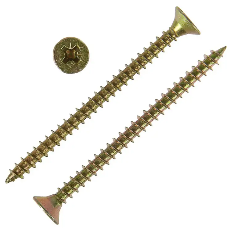 Универсальные саморезы Tech-Krep 80х6,0 мм желтые 75 шт. 102273