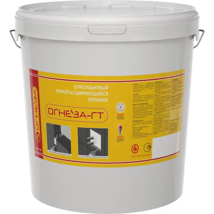 Противопожарный терморасширяющийся герметик ОГНЕЗА ОГНЕЗА-ГТ 105040