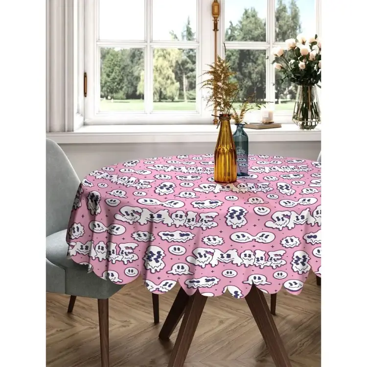 Круглая тканевая скатерть на стол JOYARTY rtcf01_423872_150x150