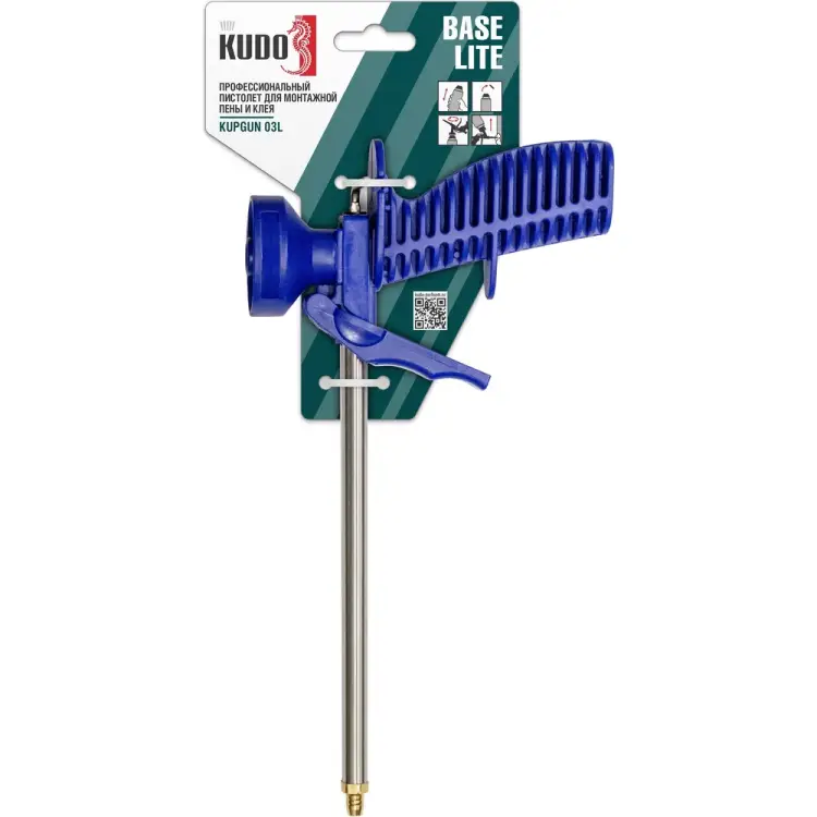 Профессиональный пистолет для монтажной пены KUDO BASE LITE KUPGUN03L Профессиональный пистолет для монтажной пены KUDO BASE LITE KUPGUN03L