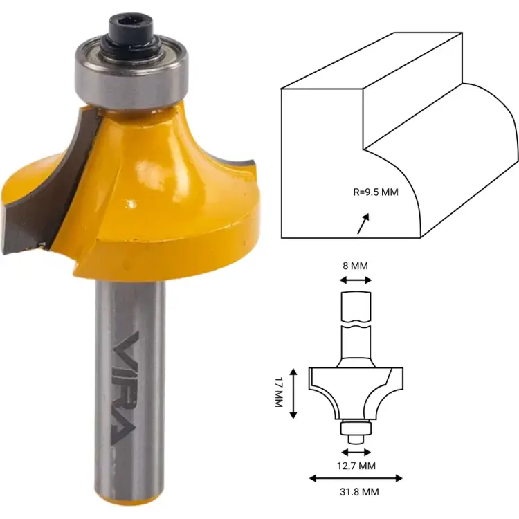 Кромочная калевочная фреза VIRA L553356