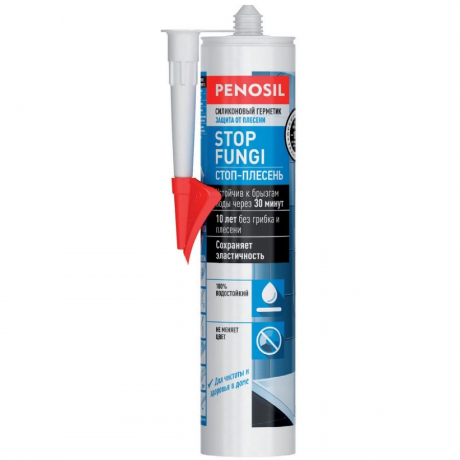 Силиконовый кислотный герметик Penosil Stop Fungi Silicone Sealant