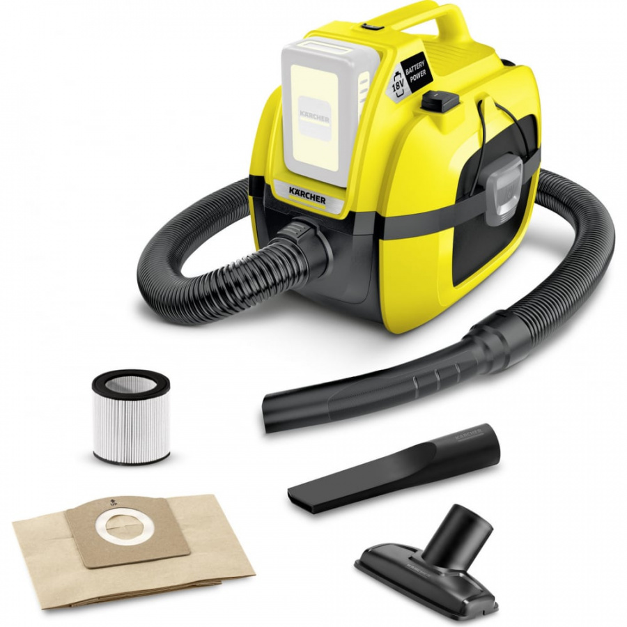 Хозяйственный пылесос Karcher WD 1 Compact Battery