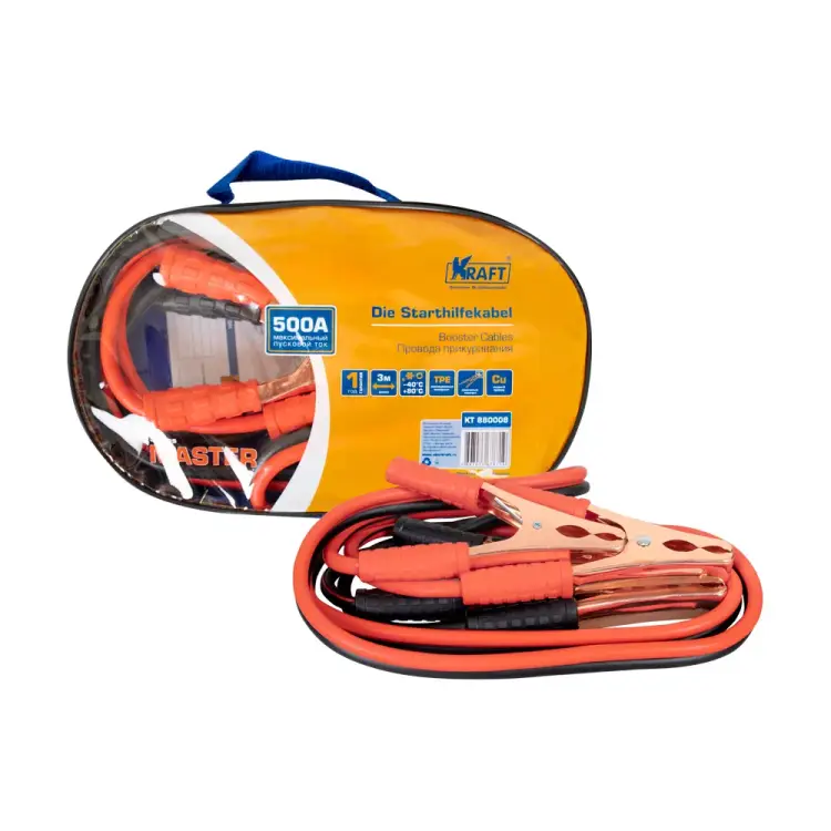 Пусковые провода KRAFT Master 880008 Пусковые провода KRAFT Master 880008