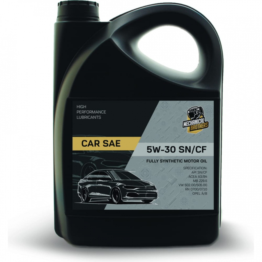 Моторное синтетическое масло MECHANICAL BROTHERS CAR 5W-30, SN/CF
