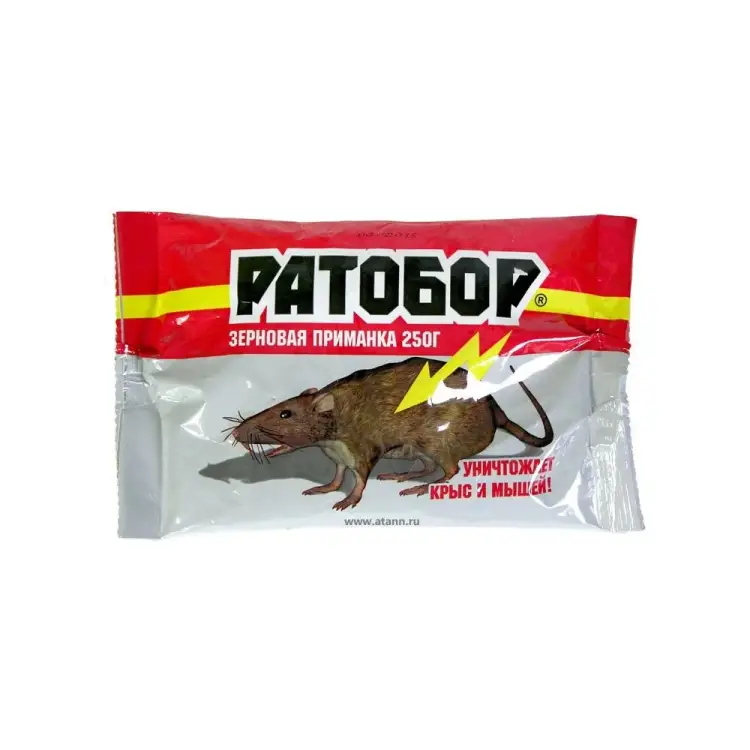 Зерновая приманка от мышей и крыс Ратобор 4607043201096