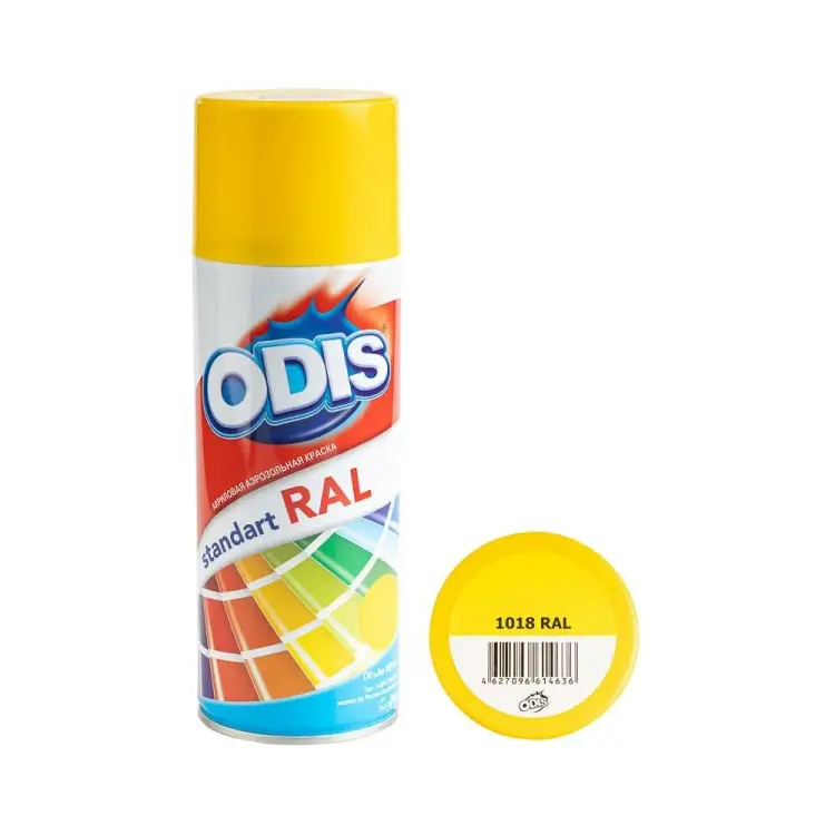 Краска-спрей ODIS standart 1018ral Краска-спрей ODIS standart 1018ral