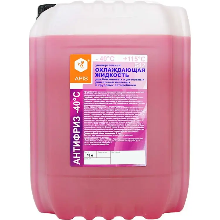 Охлаждающая жидкость для двигателя автомобиля APIS RUZ-005-0008