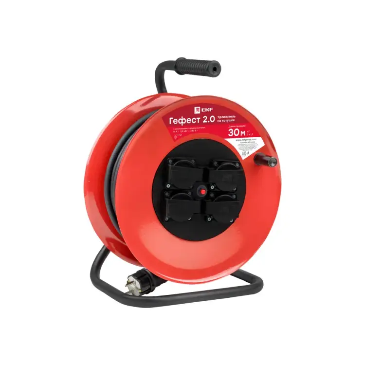 Удлинитель EKF Гефест 2.0 UKG02-16-R325-4-30-IP44