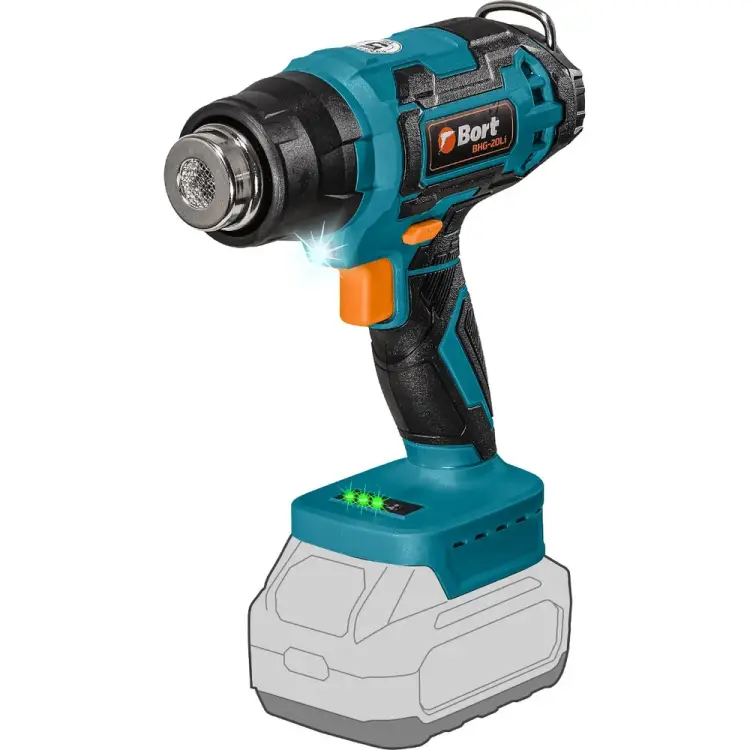 Технический аккумуляторный фен BORT BHG-20Li 93418378