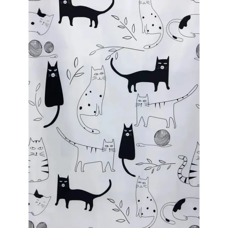 Штора для ванной комнаты Bath Plus Little Black Cat ch-12256