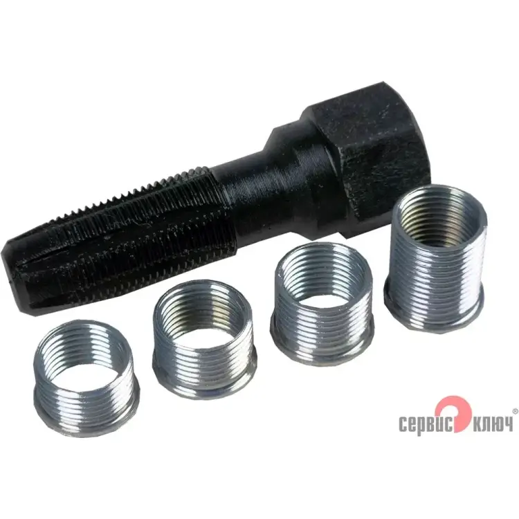 Слесарный набор для восстановления резьбы свеч Сервис Ключ 77757