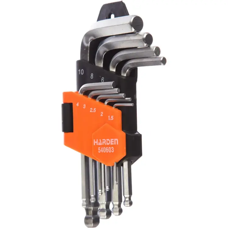 Набор имбусовых ключей Harden 540603 Набор имбусовых ключей Harden 540603