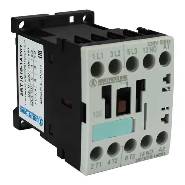 Электромагнитный контактор Электротехник 3RT1016-1AP01 ET012213