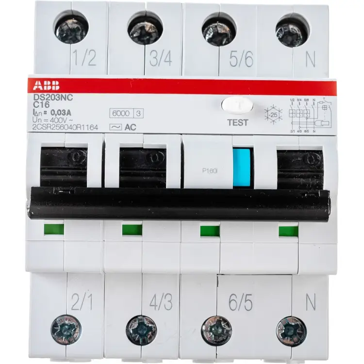 Автоматический выключатель дифференциального тока ABB DS203NC 2CSR256040R1164