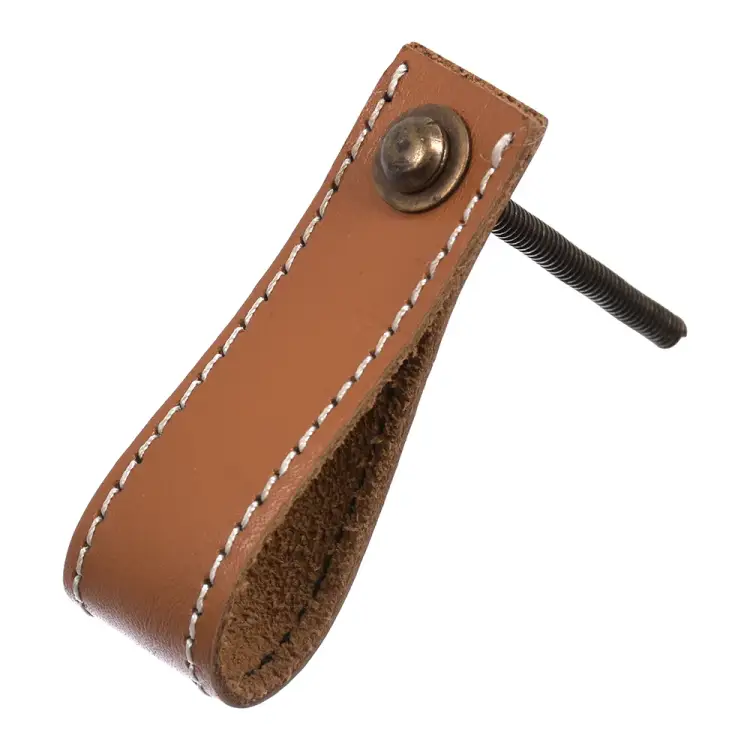 Кожаная ручка для мебели BlumenHaus 66316 Кожаная ручка для мебели BlumenHaus 66316