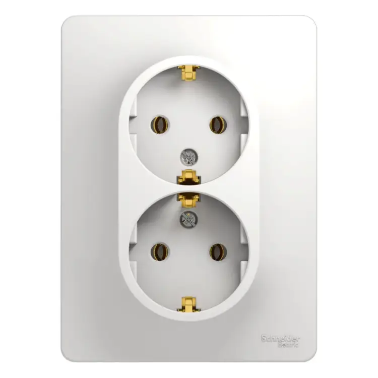 Двухместная розетка Systeme Electric Glossa GSL000124