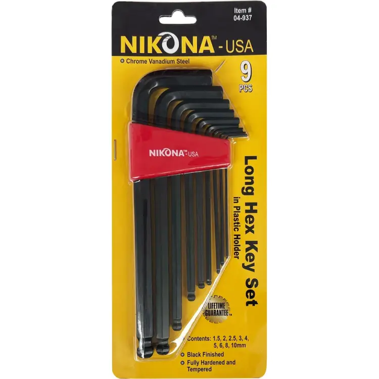 Набор шестигранных ключей NIKONA 04-937 Набор шестигранных ключей NIKONA 04-937