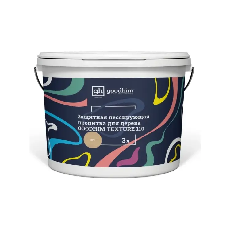 Защитная лессирующая пропитка для дерева Goodhim TEXTURE 110 71023