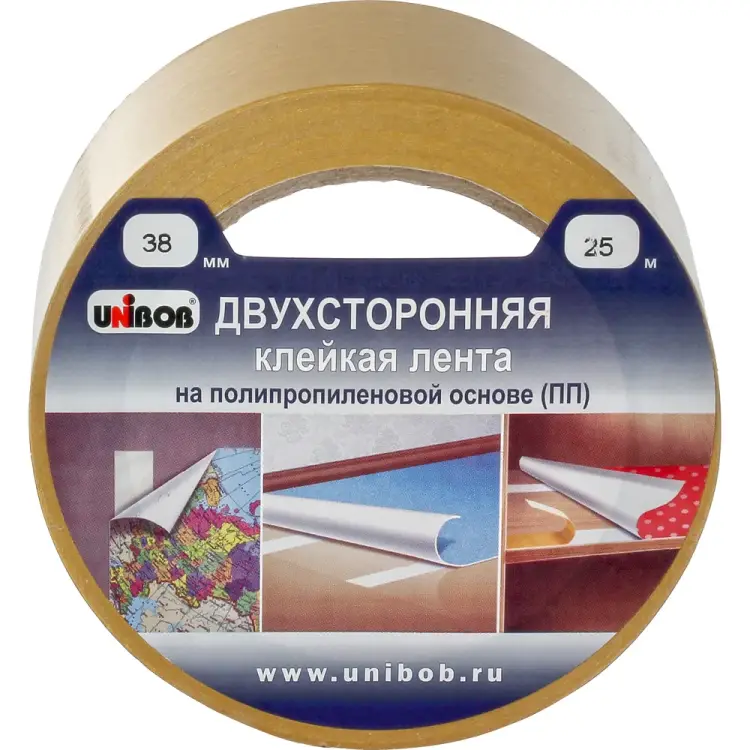 Двухсторонняя клейкая лента Unibob 214983