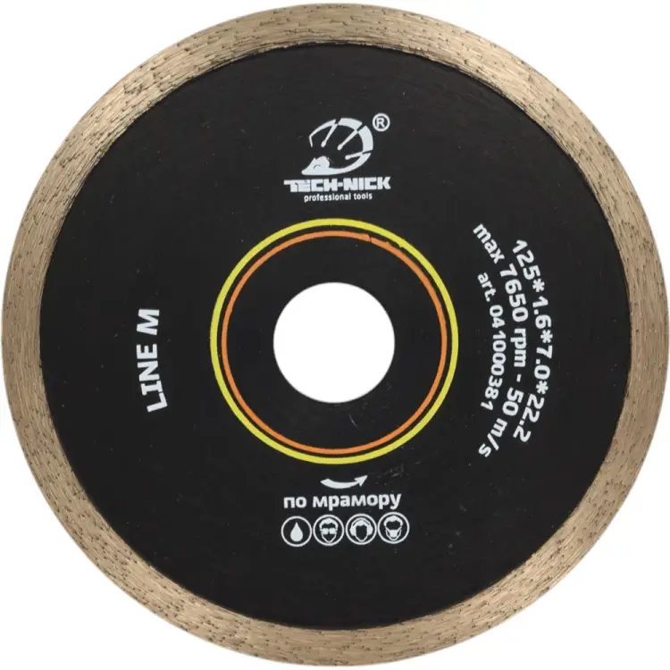 Сплошной алмазный диск по мрамору TECH-NICK LINE M 041000381