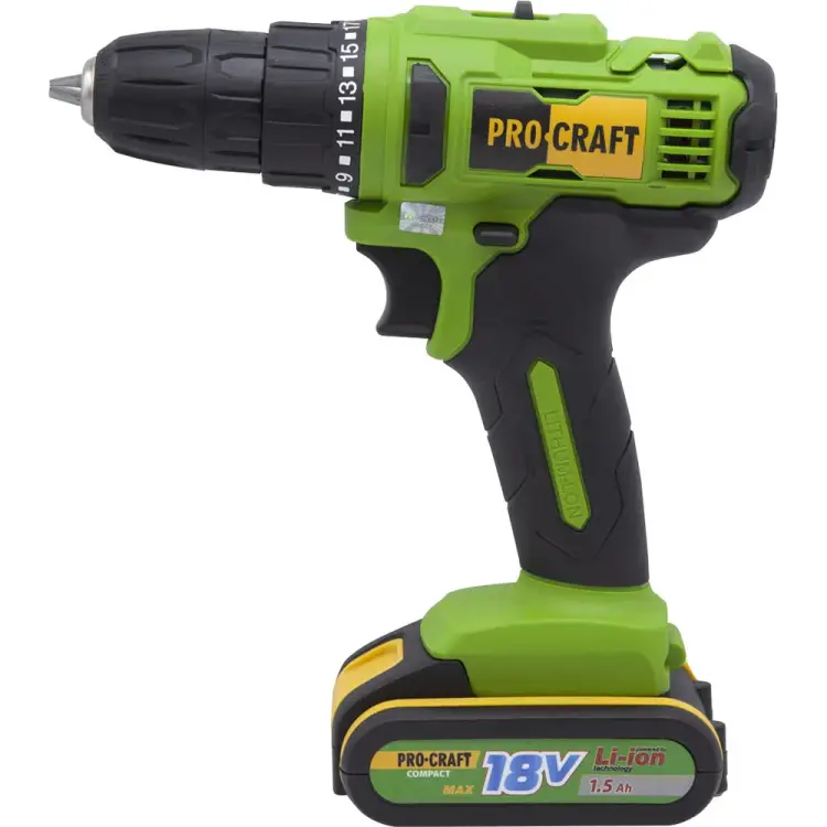 Аккумуляторная дрель шуруповерт PROCRAFT PA18C Аккумуляторная дрель шуруповерт PROCRAFT PA18C
