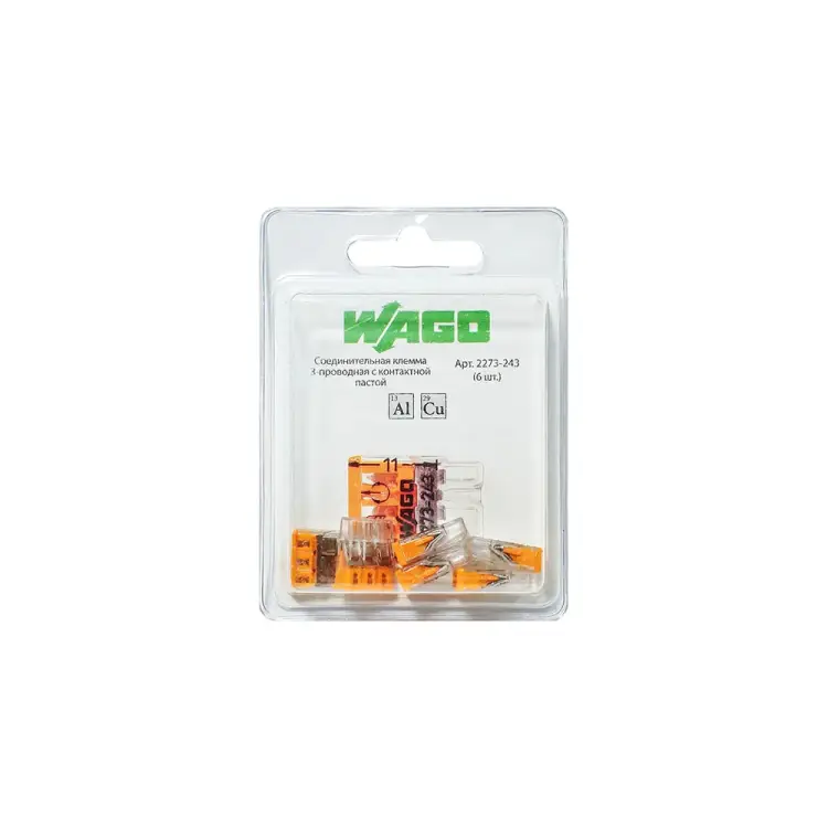 Трехпроводная соединительная клемма WAGO 2273-243 2586
