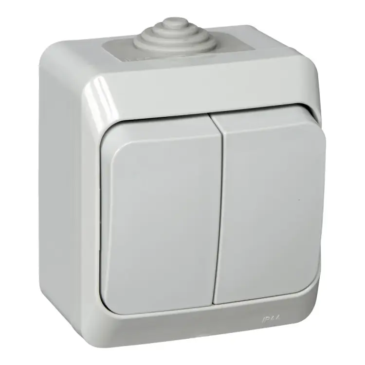 Двухклавишный выключатель Systeme Electric Этюд BA10-042C