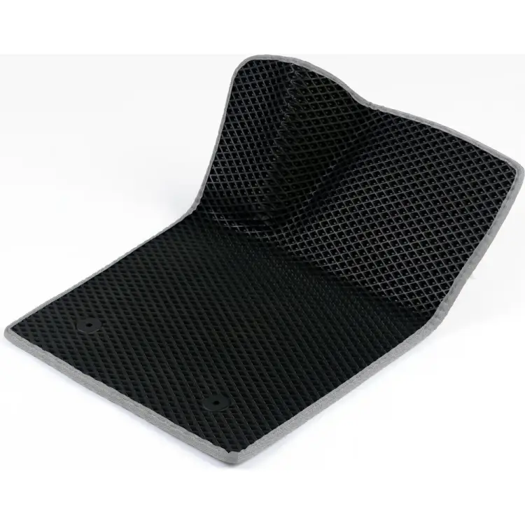 Водительский коврик для Hyundai Santa Fe III 2012-2018 (Хендай Санта Фе 3) Vicecar 1DL18035-светлосерый