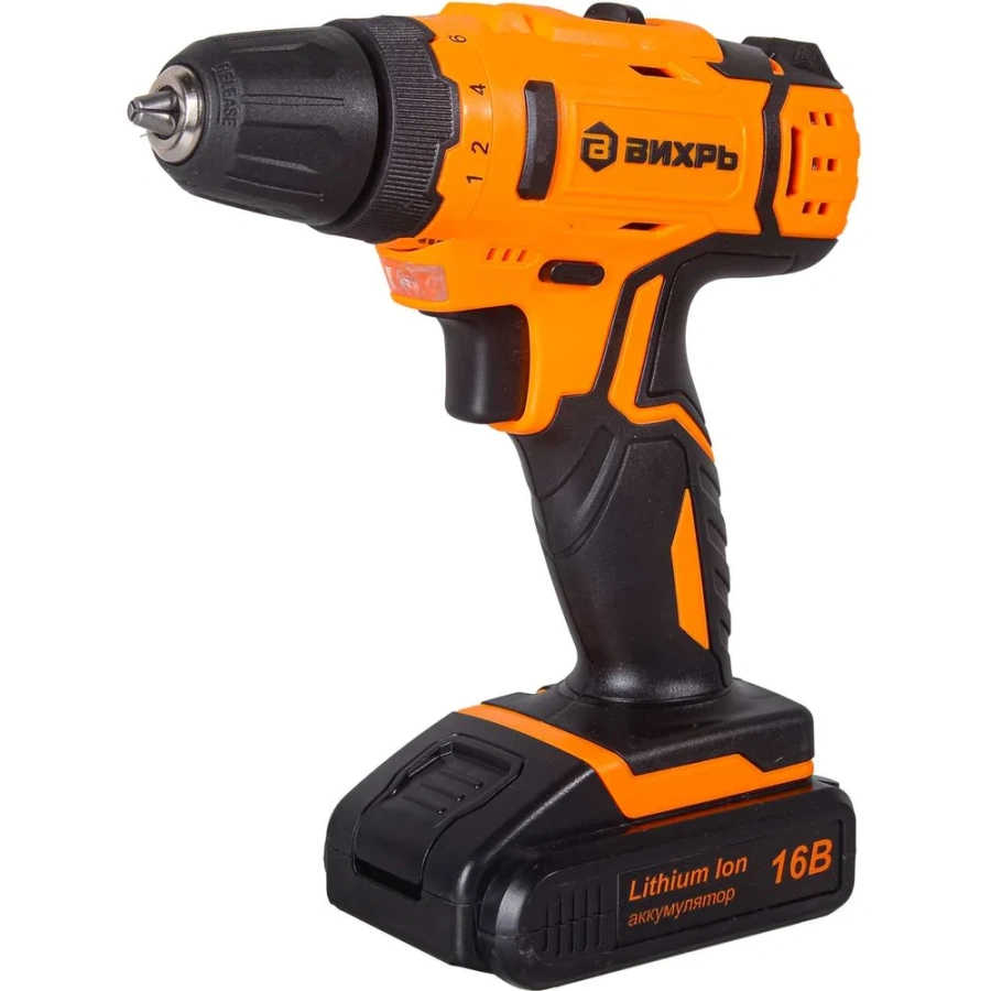 Аккумуляторная дрель-шуруповерт Вихрь ДА-16Л-2КА 72/14/49 Аккумуляторная дрель-шуруповерт Вихрь ДА-16Л-2КА 72/14/49