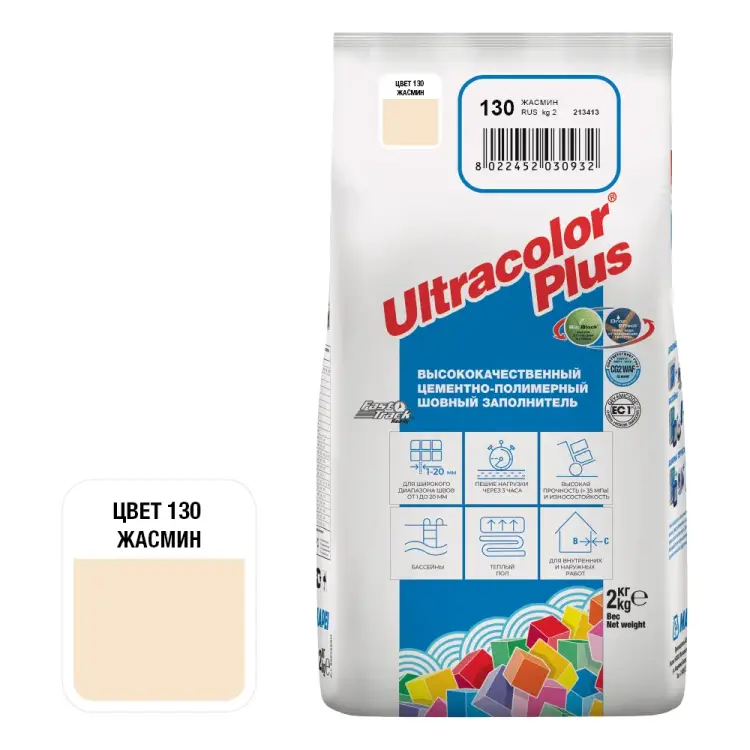Затирка для швов MAPEI ULTRACOLOR PLUS №130 6653