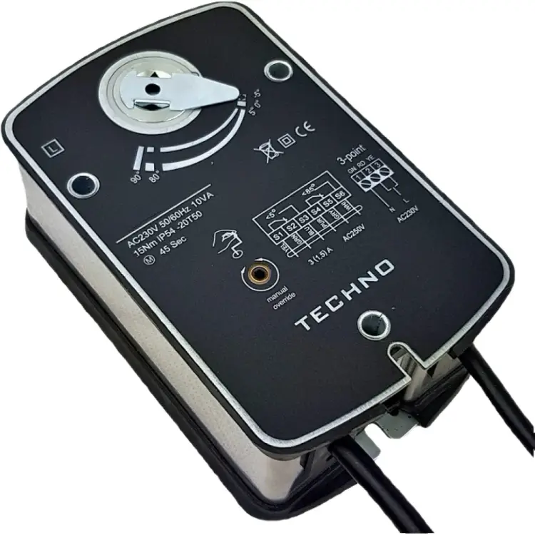 Противопожарный электропривод TECHNO SF-05DFS/230V 5Nm, ON/OFF, 2SPDT, S(72С), 230AC 610510 Противопожарный электропривод TECHNO SF-05DFS/230V 5Nm, ON/OFF, 2SPDT, S(72С), 230AC 610510