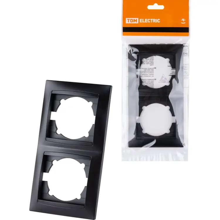 Вертикальная двухпостовая рамка TDM ELECTRIC Лама SQ1815-0633