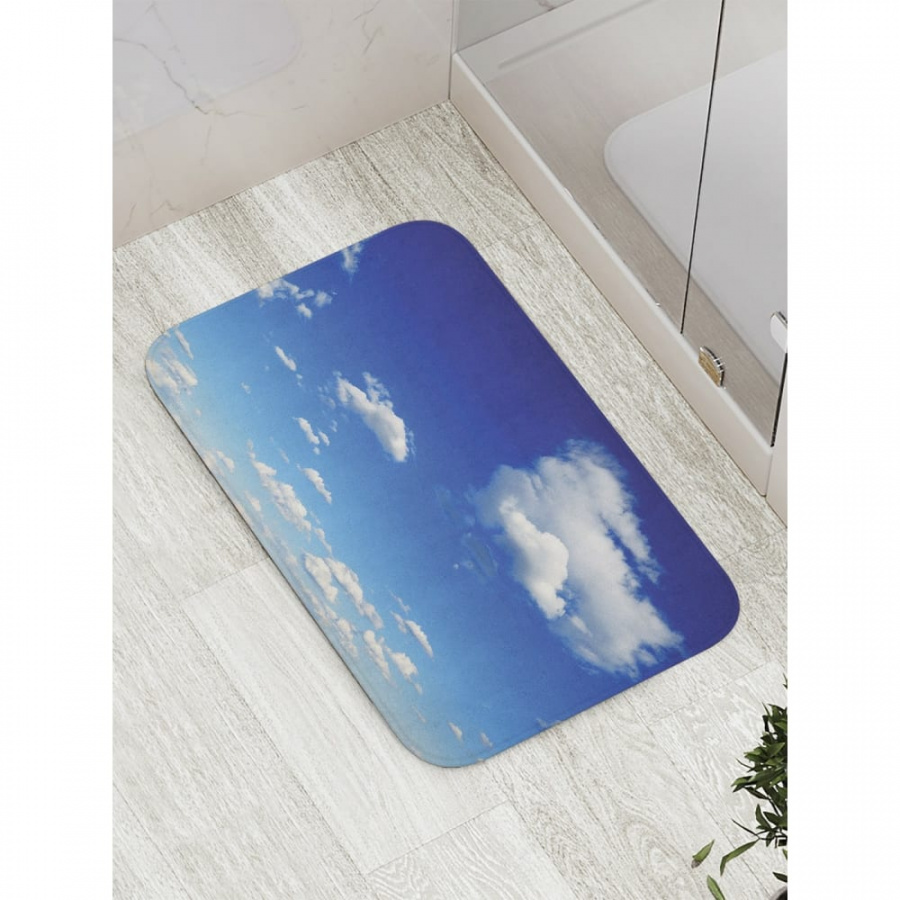 Противоскользящий коврик для ванной, сауны, бассейна JOYARTY Облачное небо