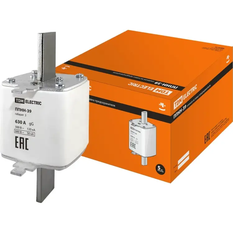 Плавкая вставка TDM ELECTRIC ППНН-39 габ.3, 630А SQ0713-0039