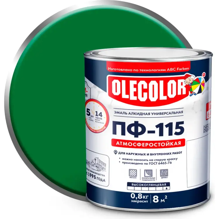 Эмаль Olecolor ПФ-115 4300000194 Эмаль Olecolor ПФ-115 4300000194
