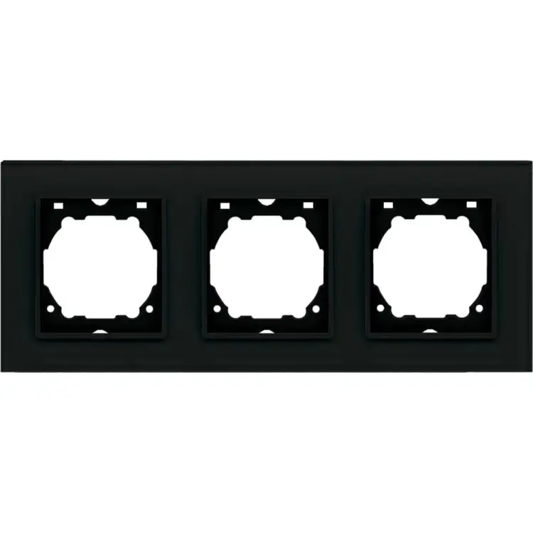 3-местная рамка Vesta Electric Exclusive Black FRM050308CHR