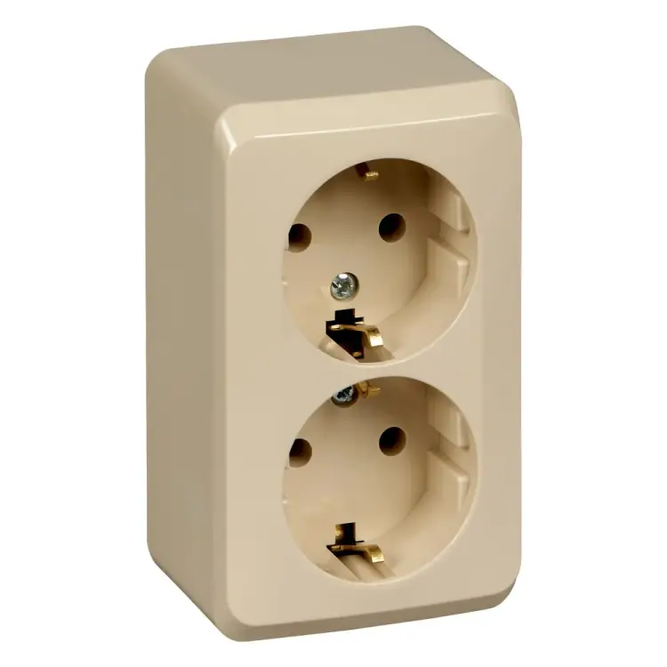 Двухместная розетка Systeme Electric Этюд PA16-007K