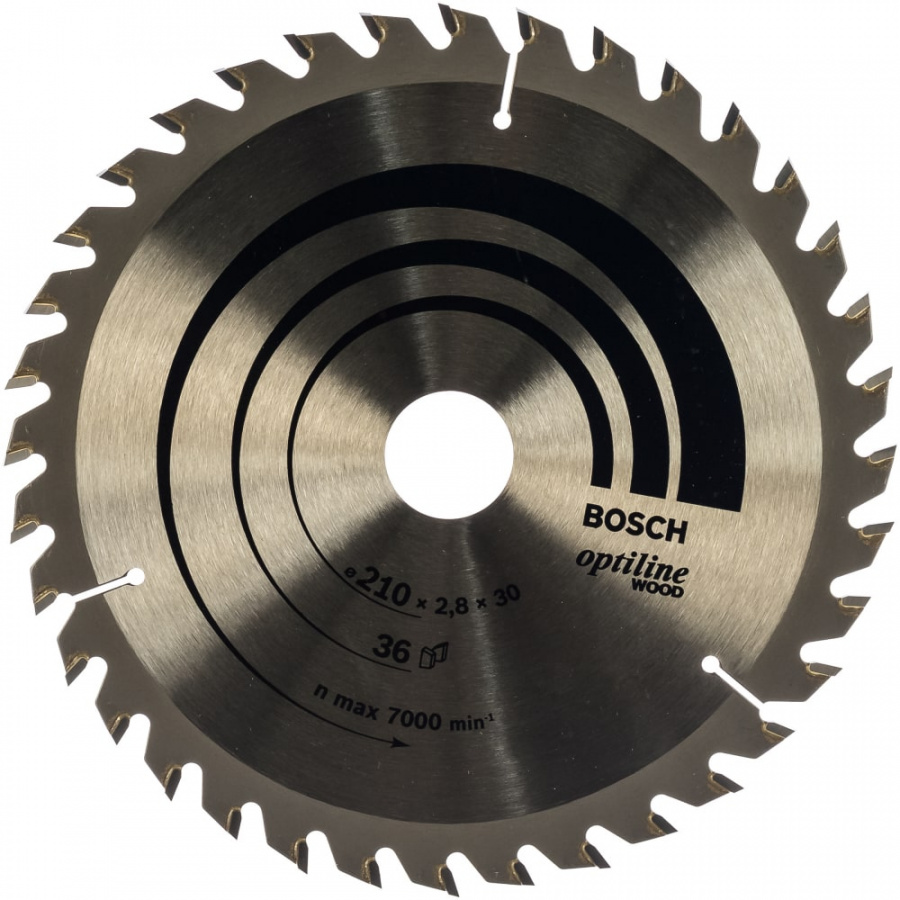 Пильный диск по дереву для ручных циркулярных пил Bosch OPTILINE 2608640622