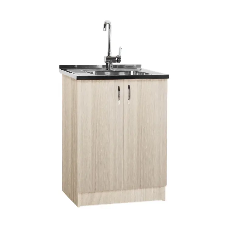 Тумба SANTREK 60*60 цвет ясень шимо светлый (2 дверцы) (ЛДСП) 110407