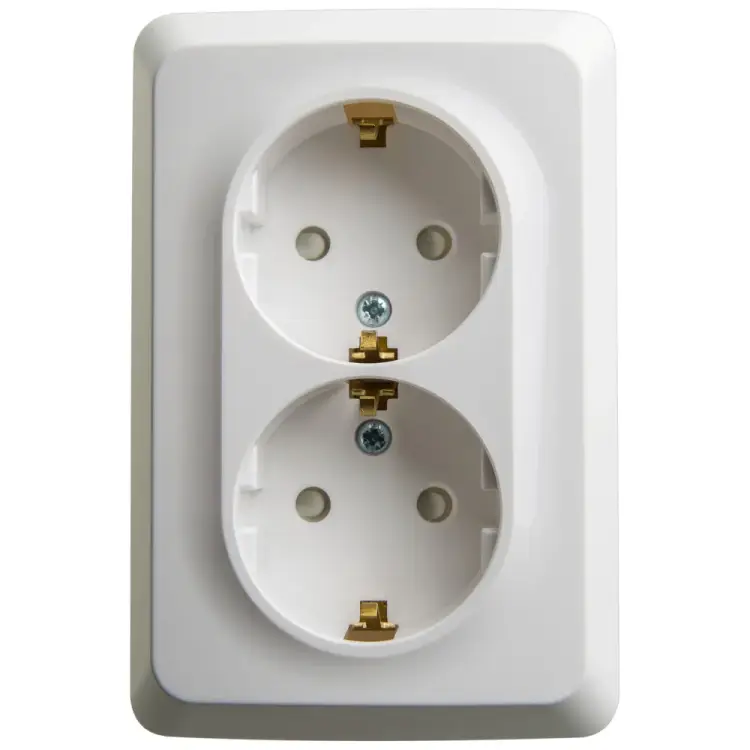 Угловая двойная розетка Systeme Electric ЭТЮД PA16-108B