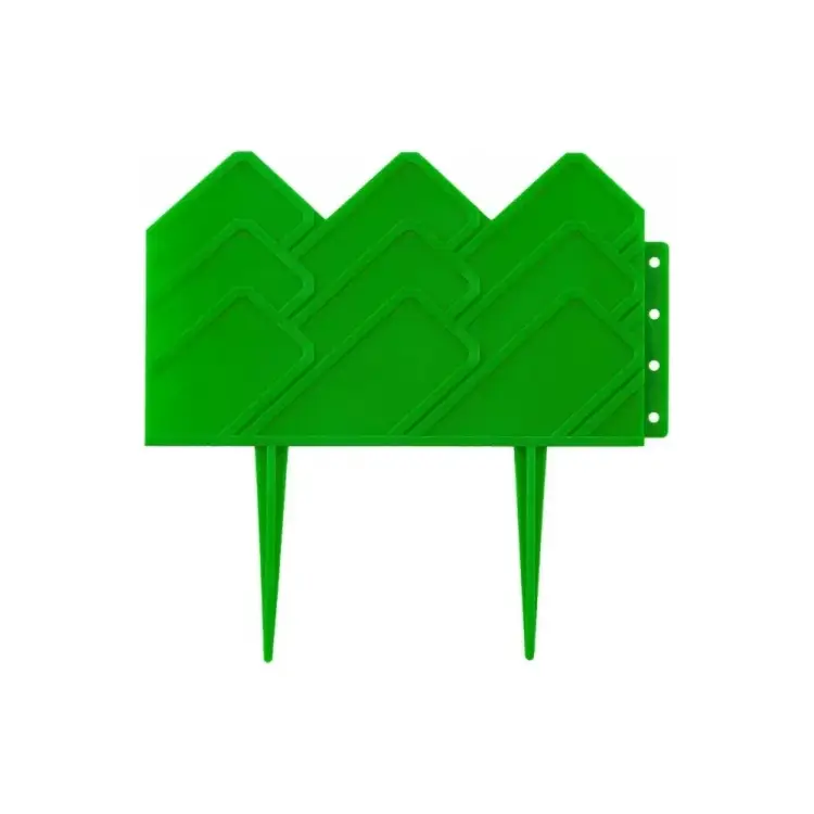 Садовый бордюр ПОЛИМЕРСАД Для клумб ПС-Б03-зел