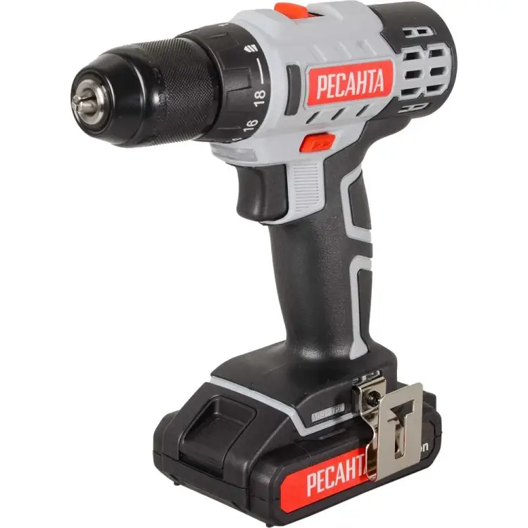 Аккумуляторная дрель-шуруповерт Ресанта ДА-20-2ЛК 75/14/11 Аккумуляторная дрель-шуруповерт Ресанта ДА-20-2ЛК 75/14/11