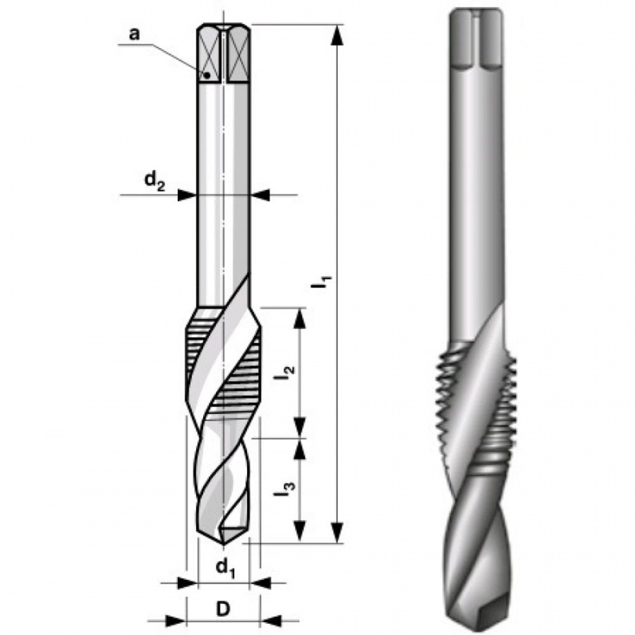 Комбинированный метчик Bucovice Tools 133100