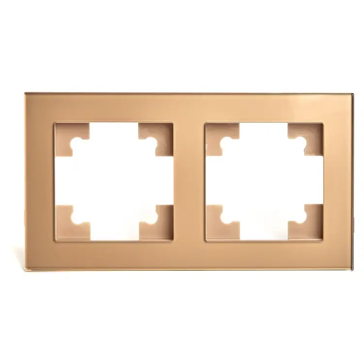 Горизонтальная 2-местная рамка STEKKER GFR00-7002-08 серия Катрин 49034