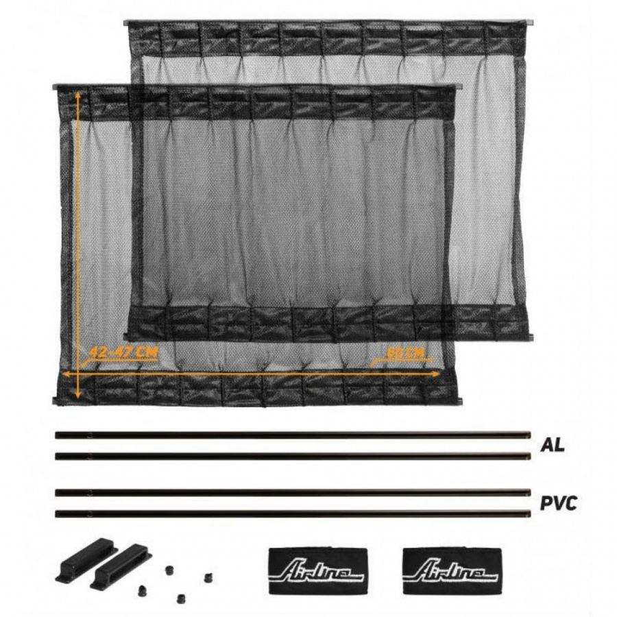 Раздвижные солнцезащитные шторки Airline ASPS-S-09