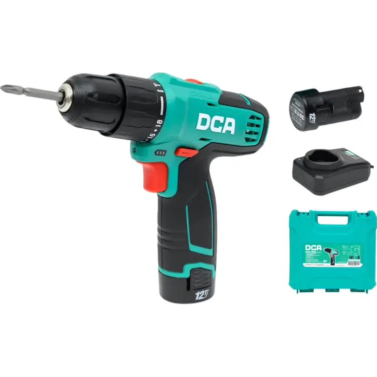 Аккумуляторная дрель шуруповерт DCA ADJZ1202i Аккумуляторная дрель шуруповерт DCA ADJZ1202i