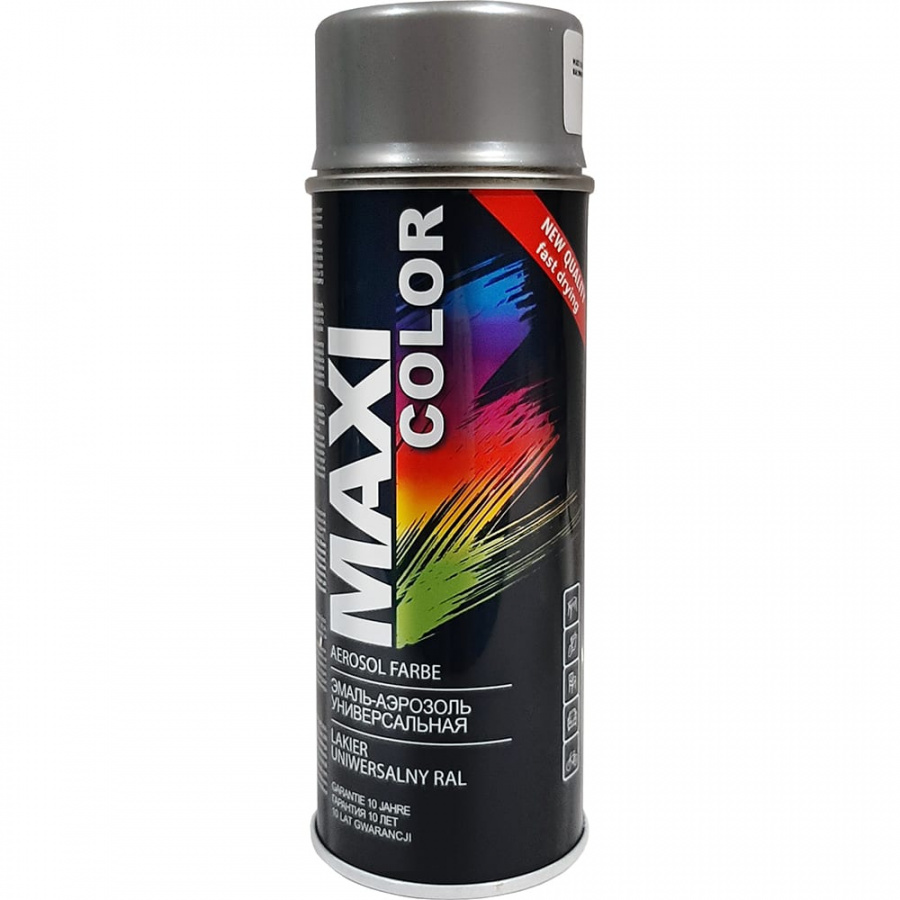 Эмаль-аэрозоль Maxi Color 9006MX