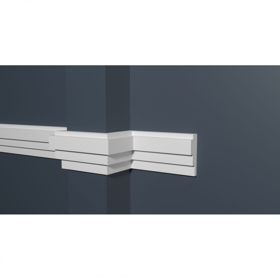 Ударопрочный влагостойкий стеновой молдинг под покраску Decor-Dizayn DD625