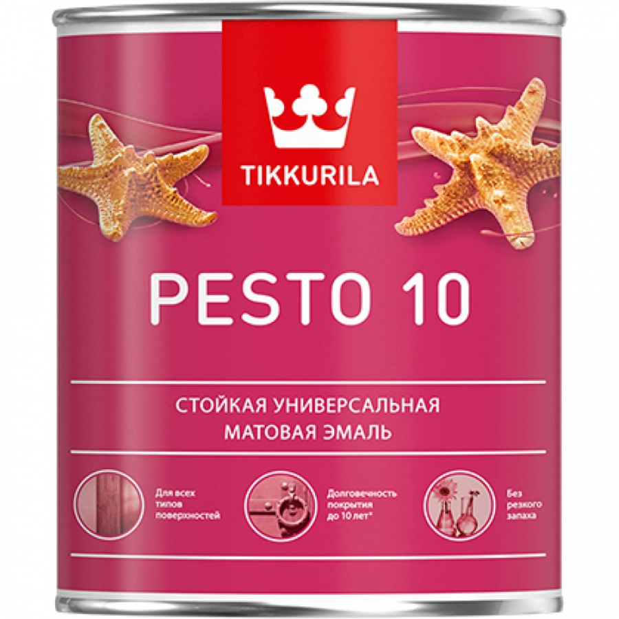 Алкидная эмаль Tikkurila песто 10